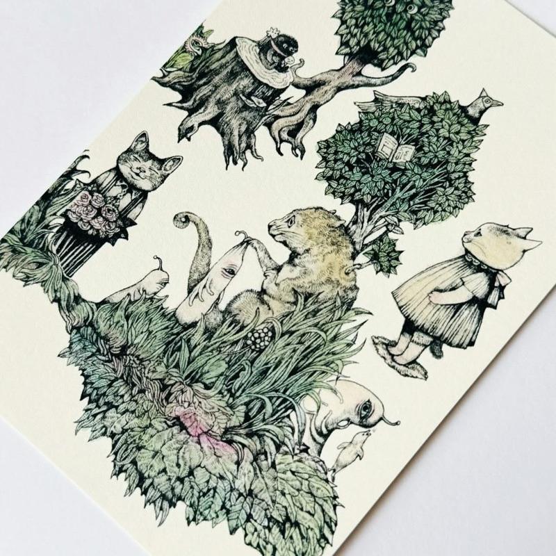 ヒグチユウコ 𝗛𝗶𝗴𝘂𝗰𝗵𝗶 𝗬𝘂𝗸𝗼 樋口裕子 明信片 布偶貓 奇蝦 𝗕𝗢𝗥𝗜𝗦 小春 瞳醬 植物 𝗣𝗼𝘀𝘁𝗰𝗮𝗿𝗱-細節圖6