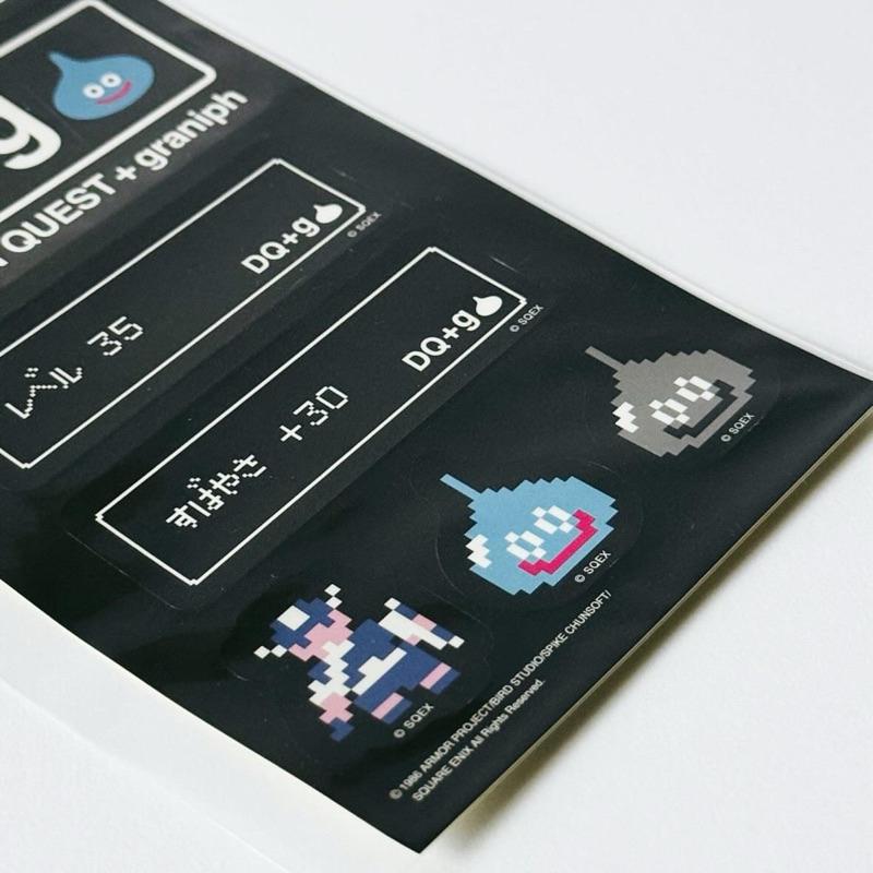 𝗴𝗿𝗮𝗻𝗶𝗽𝗵 𝘅 𝗗𝗥𝗔𝗚𝗢𝗡 𝗤𝗨𝗘𝗦𝗧 𝗗𝗤+𝗴 勇者鬥惡龍 史萊姆 貼紙 ドラゴンクエスト グラニフ-細節圖4