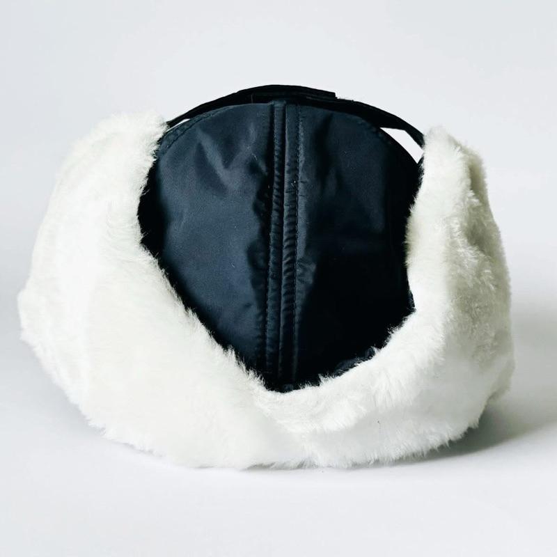 東京 浅草橋 東宝帽子株式会社 トラッパー 𝗙𝗮𝗰𝗶𝗹𝗲 𝗞𝗶𝗱𝘀 字樣 飛行帽 · 防風帽 深藍/白 童帽 𝟱𝟯𝗰𝗺-細節圖7