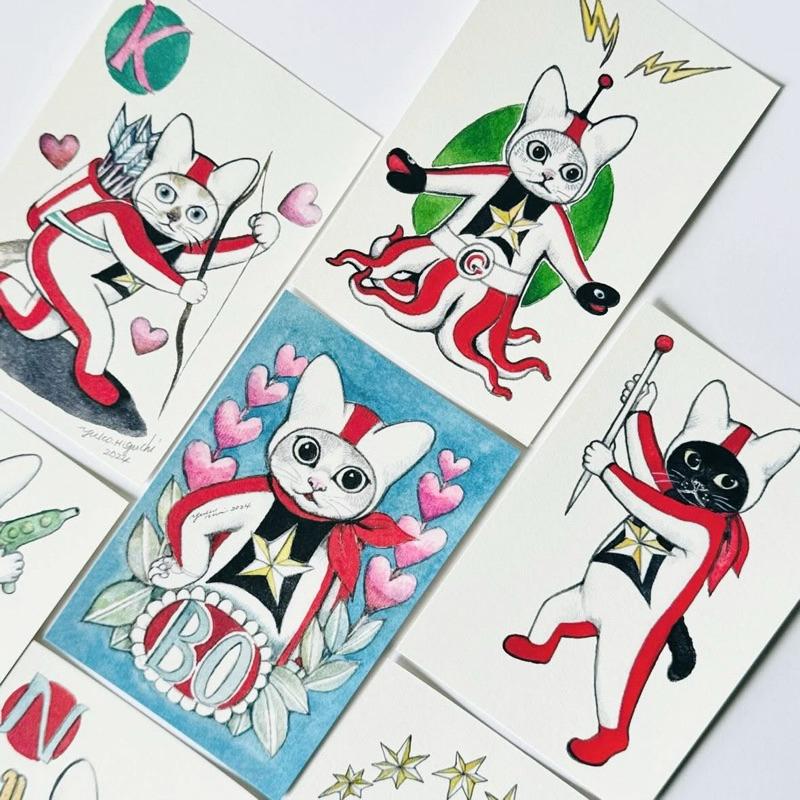 ヒグチユウコ 𝗛𝗶𝗴𝘂𝗰𝗵𝗶 𝗬𝘂𝗸𝗼 ポストカード ウルトラ𝗚 怪獣防衛隊 樋口裕子 𝗨𝗹𝘁𝗿𝗮 𝗚 明信片組合-細節圖2