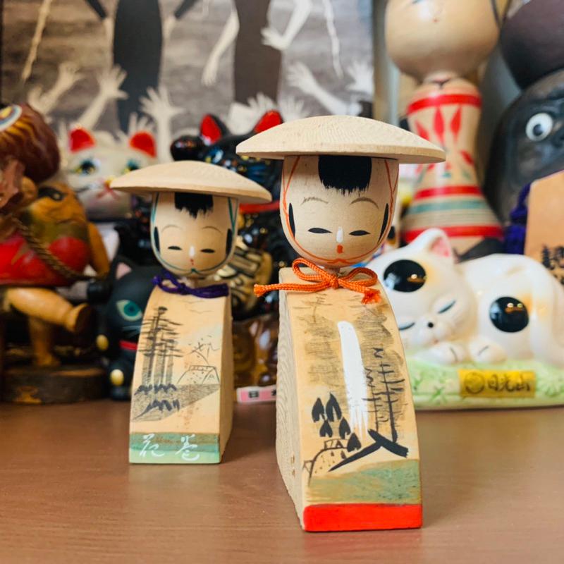 早期 日本郷土玩具 木製人形 組合-細節圖6