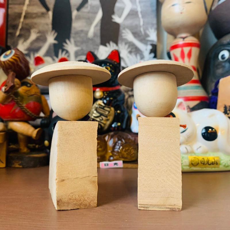 早期 日本郷土玩具 木製人形 組合-細節圖8