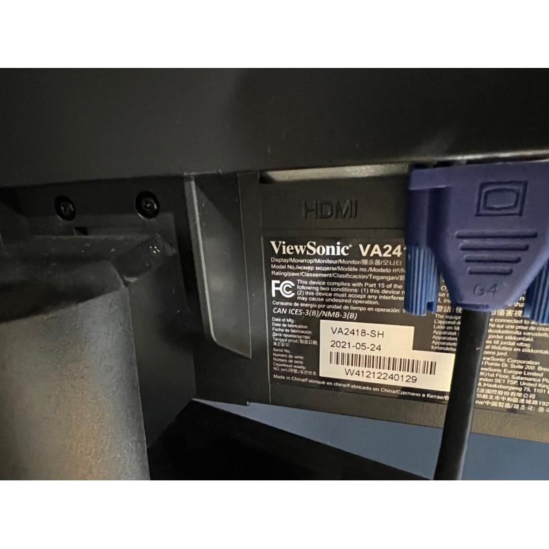 ViewSonic 優派 VA2418-sh 24型 IPS護眼螢幕  9.9成新 少用-細節圖2