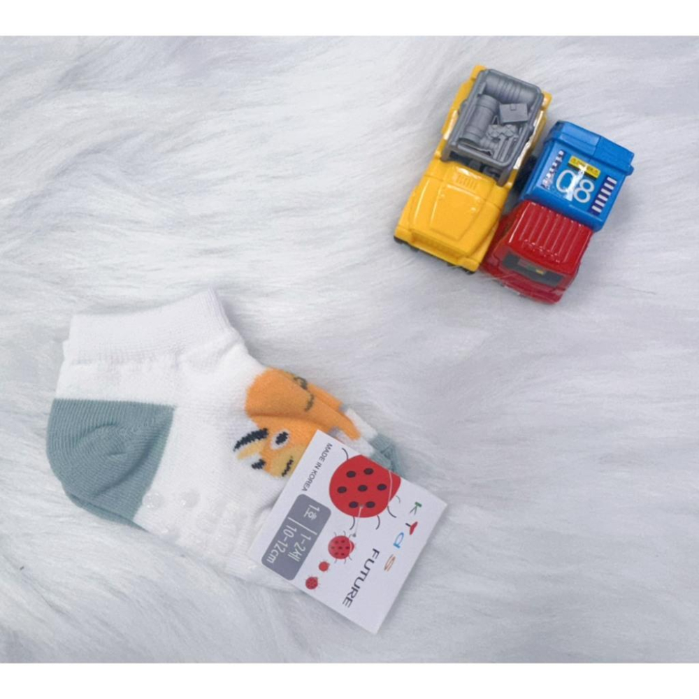 🍼小蔔頭韓國童襪🍼韓國製造 南大門童襪  FUTURE幼童襪(1~2歲) 純棉防滑 恐龍款-細節圖3