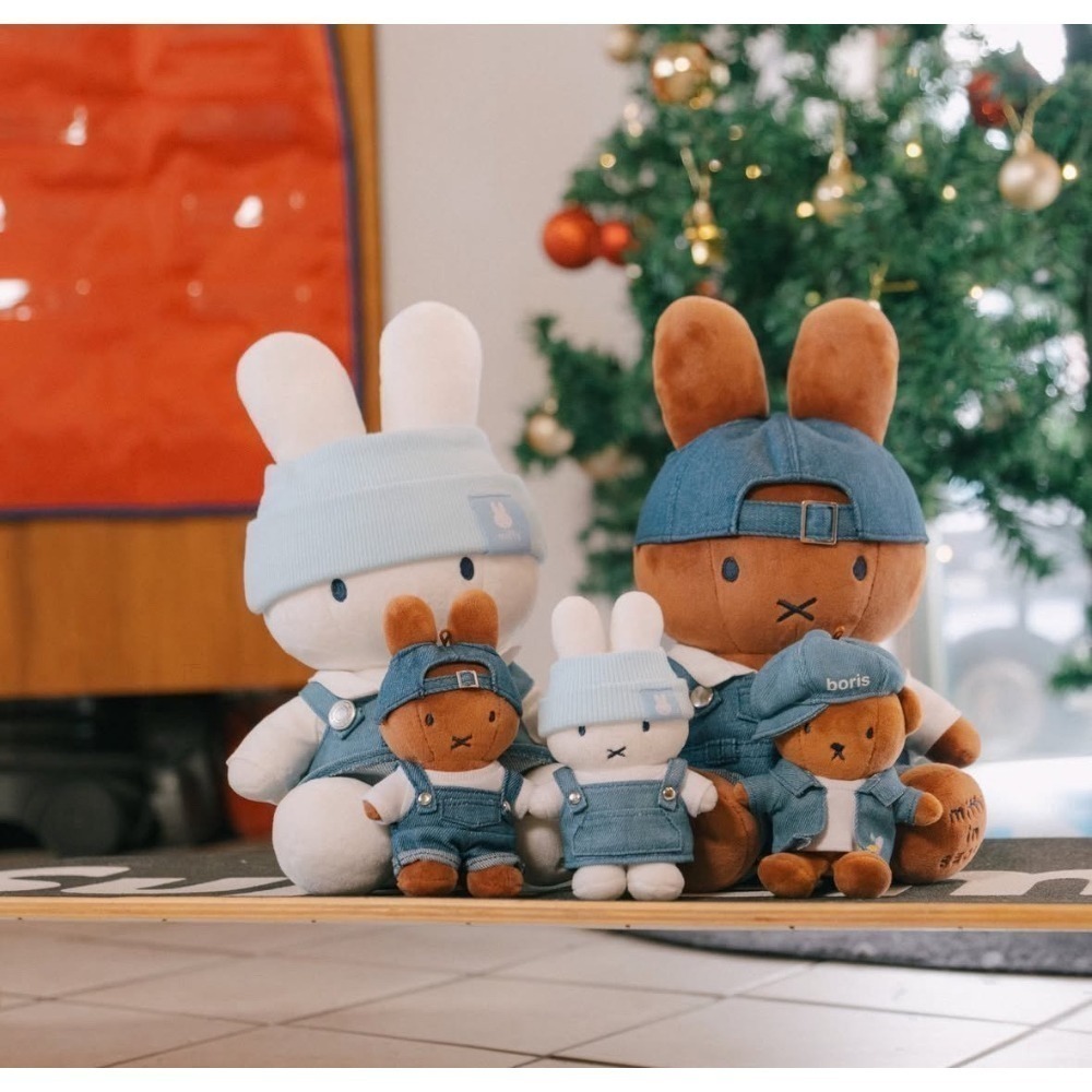 韓國首爾限定 牛仔米菲miffy 梅蘭妮melanie 波波熊boris 肩背帆布袋-細節圖4