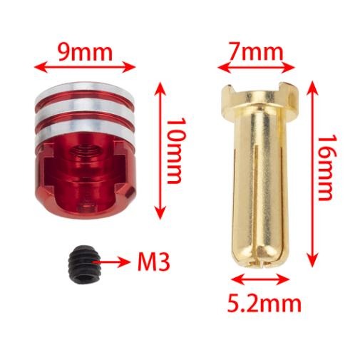 5mm 電池金插，散熱頭型-細節圖3