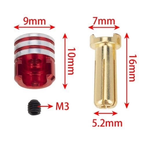 5mm 電池金插，散熱頭型-細節圖3