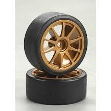 田宮Tamiya 51219 Drift Tires Type-D & Wheels像真甩尾胎含框，一包兩入-細節圖2