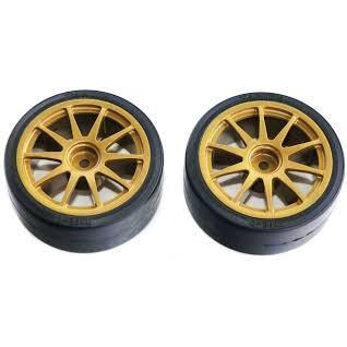 田宮Tamiya 51219 Drift Tires Type-D & Wheels像真甩尾胎含框，一包兩入-細節圖3