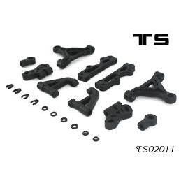 TEAMSAXO遙控車前懸架塑料組件 GT500升級件TS02011-細節圖2