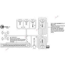 田宮TAMIYA 51529 TT02 原廠C-PART (傳動軸接杯膠件)-細節圖2