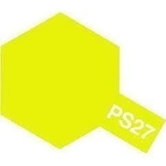 田宮TAMIYA PS-27 螢光黃噴罐(新配方耐撞擊、高延展性)-細節圖2