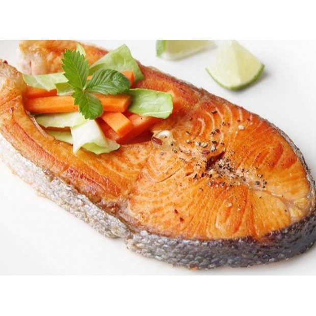 <鰻鰻專賣店>頂級厚片鮭魚切350g-450g/尾  厚切/魚片/魚排/真空包裝/冷凍生鮮食材-細節圖3