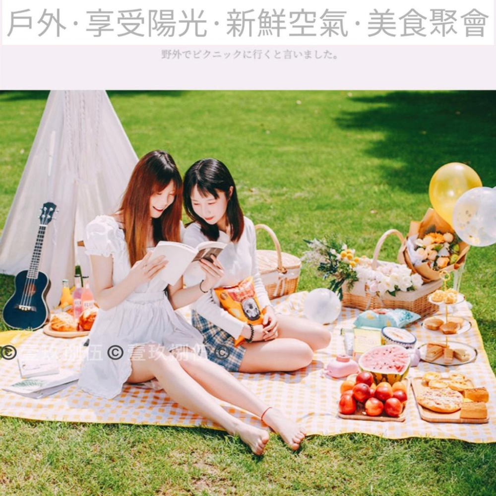 加厚 環保 防水 野餐墊 牛津布【附電子發票 快購 批發】野餐 露營 出遊 防潮墊 戶外用品 露營 睡墊 休閒墊 地墊-細節圖6