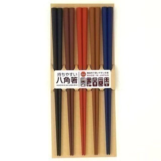 5色耐熱八角筷