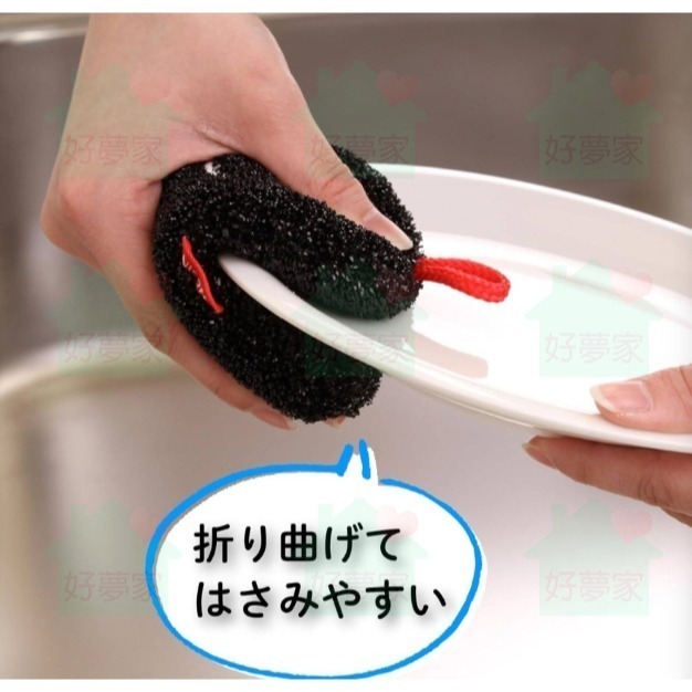 (現貨) SANBELM 微笑雪人清潔海綿 日本進口 菜瓜布 免洗劑 PET強力去污菜瓜布 起泡快速 【好夢家精品】-細節圖4