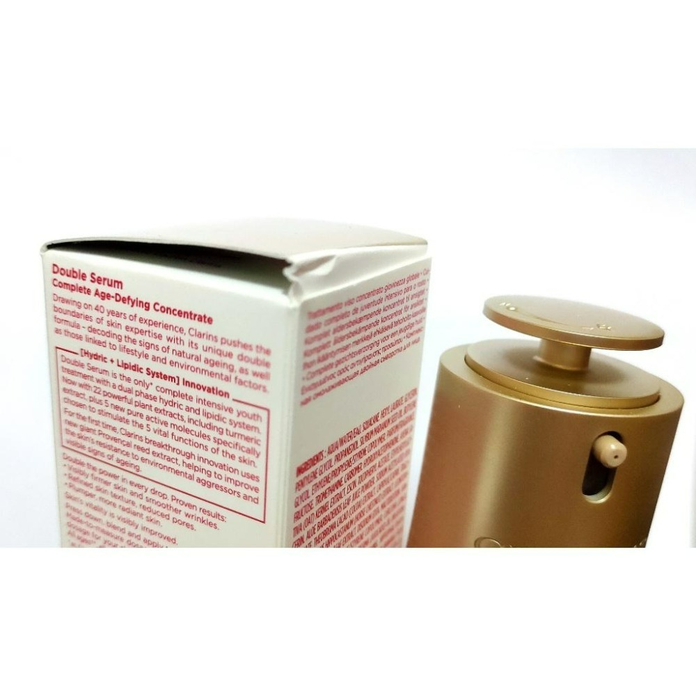 《純粹愛美》克蘭詩 黃金雙萃精華50ml(專櫃試用品)-細節圖5