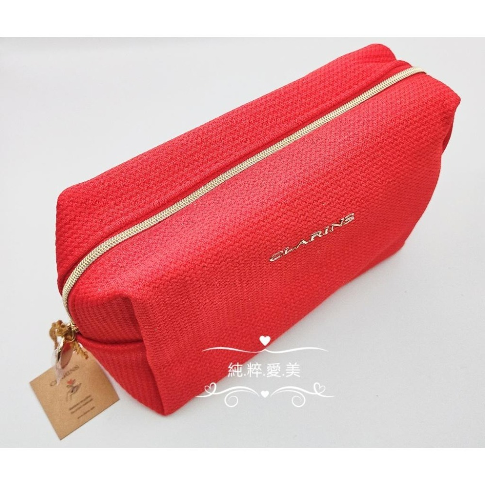 《純粹愛美》克蘭詩 經典紅限定版化妝包-細節圖5