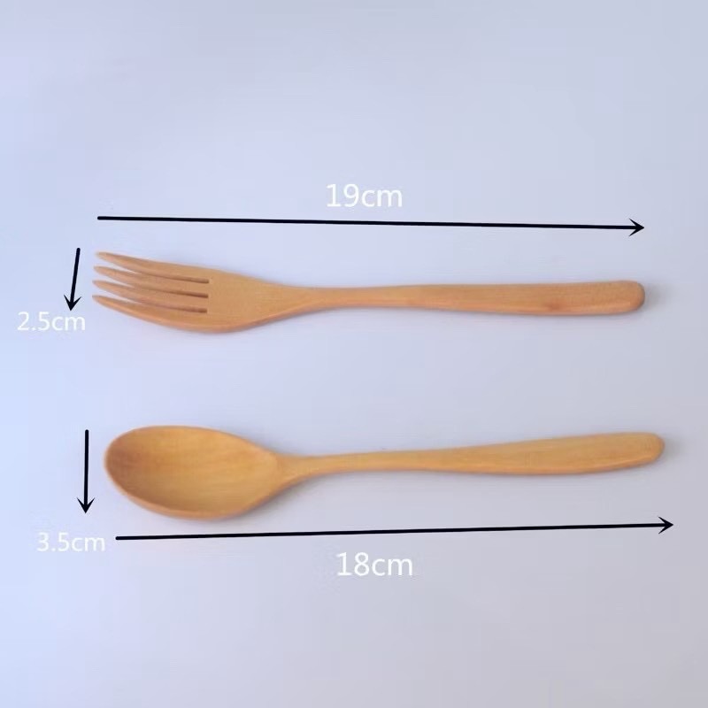 《全新現貨》櫸木餐具 原木 圓匙 木叉 木匙 木勺 叉子 湯匙 湯勺 點心匙 餐具組 甜點 日式 甜品 布丁匙 蛋糕叉-細節圖3