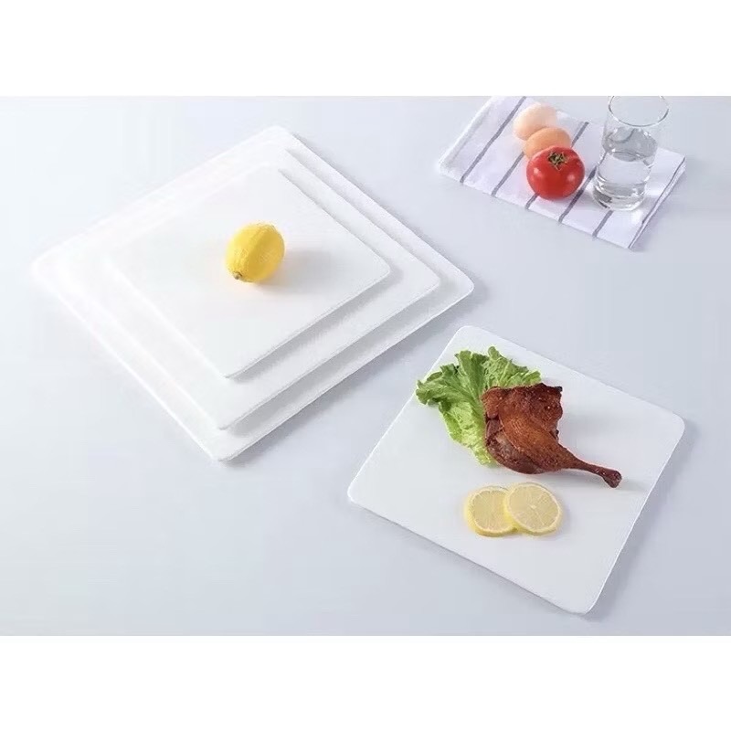 《現貨》圓盤 方盤 陶瓷盤 西餐盤牛排盤白瓷盤壽司盤甜點盤點心盤蛋糕盤 平板盤 日式擺盤 擺拍 隔熱墊鍋墊 餐盤餐具托盤-細節圖2