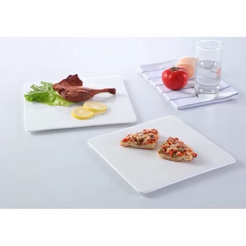 《現貨》圓盤 方盤 陶瓷盤 西餐盤牛排盤白瓷盤壽司盤甜點盤點心盤蛋糕盤 平板盤 日式擺盤 擺拍 隔熱墊鍋墊 餐盤餐具托盤-細節圖5