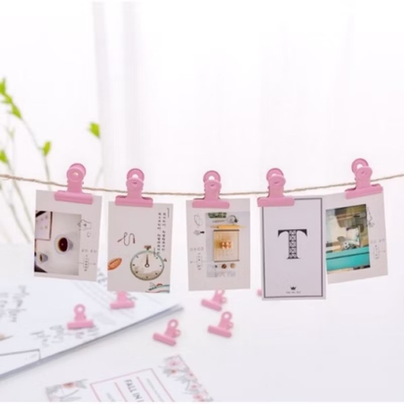 《全新現貨》粉色圓尾夾 少女 金屬夾 公文夾 文件夾 試卷夾 夾子 粉紅色 少女心 可愛-細節圖3