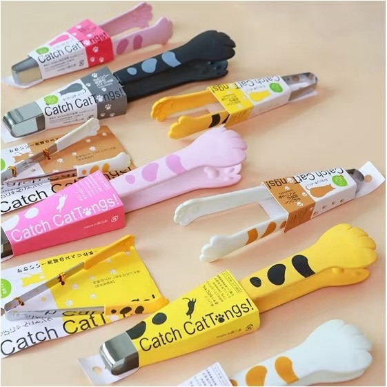 《全新現貨》可愛 貓爪夾 貓掌夾 食物夾 夾子 食品夾 麵包夾 沙拉夾 甜點夾 點心夾 萬用夾 貓咪夾-細節圖2