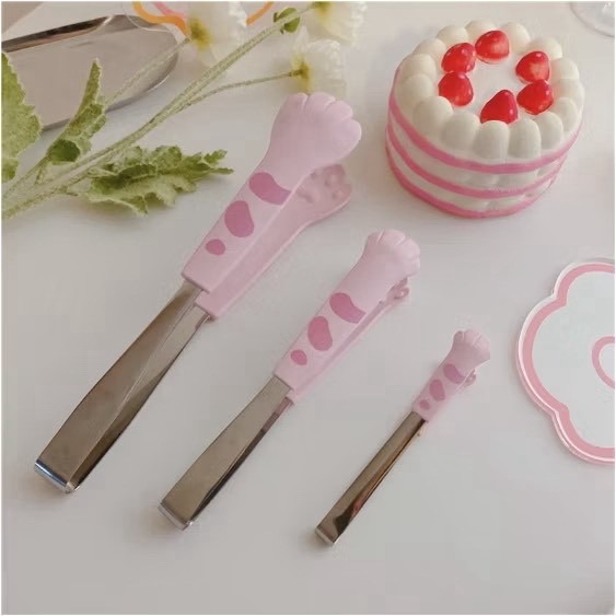 《全新現貨》可愛 貓爪夾 貓掌夾 食物夾 夾子 食品夾 麵包夾 沙拉夾 甜點夾 點心夾 萬用夾 貓咪夾-細節圖3