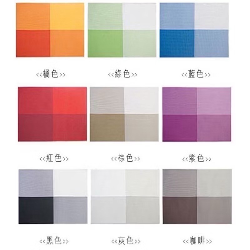 《全新現貨》PVC 田字格 編織 條紋 特斯林 隔熱餐墊 餐桌墊 西餐墊 防滑 水洗 桌墊 拍照 擺拍 攝影 背景 底色-細節圖6