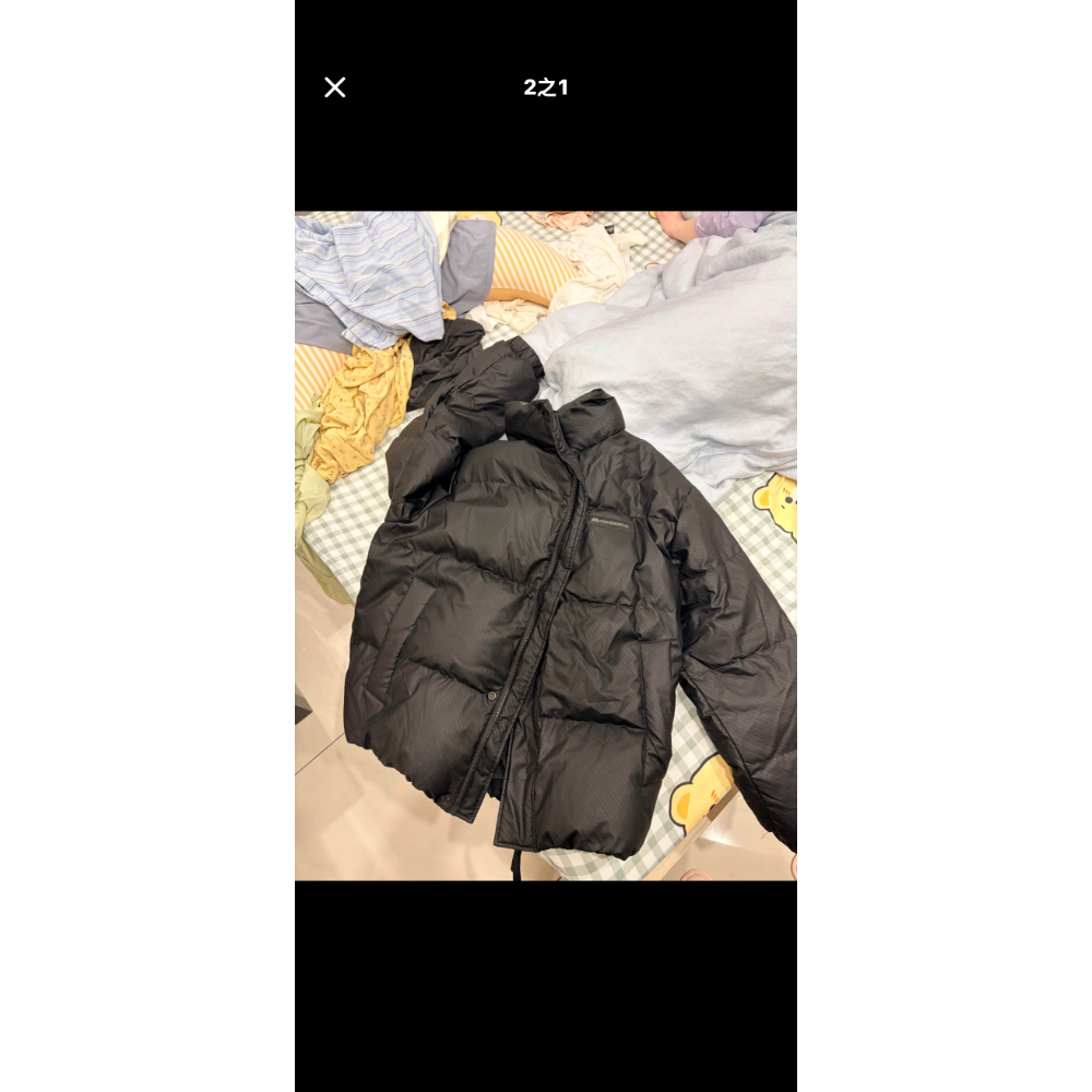 高品質90白鴨絨皮衣羽絨服男士寬松大碼冬季新款立領保暖休閒外套-細節圖2