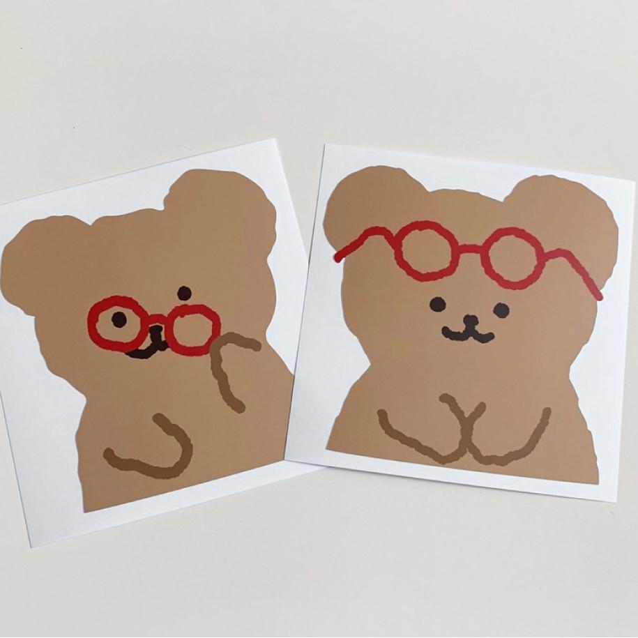 文青少女 ｜🇰🇷 韓國文創品牌 🍀  TETEUM ｜ 貼紙 造型貼紙 全系列代購 手帳貼紙 小熊貼紙 狗狗貼紙-細節圖2