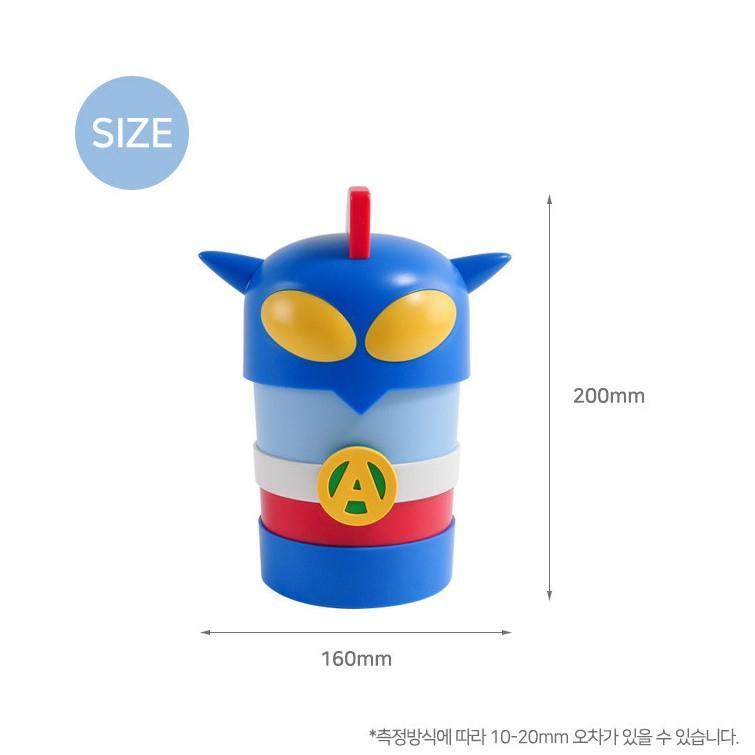 跨國失眠｜🇰🇷 韓國文創代購 蠟筆小新同款垃圾桶 動感超人掀蓋式垃圾桶 桌上型垃圾桶-細節圖9