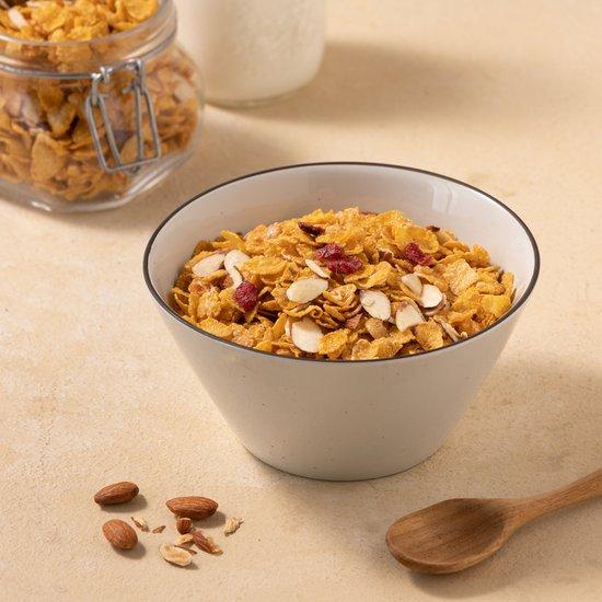 跨國失眠 ｜🇰🇷 韓國零食 NO BRAND 早餐麥片 杏仁蔓越莓 / 杏仁藍莓 / 巧克力麥片 / 原味玉米片-細節圖4