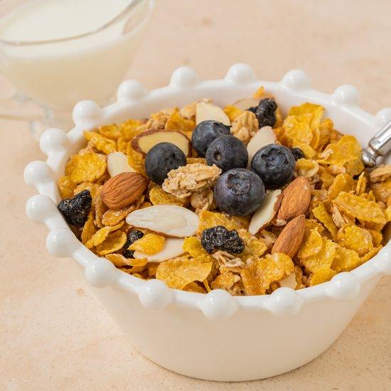 跨國失眠 ｜🇰🇷 韓國零食 NO BRAND 早餐麥片 杏仁蔓越莓 / 杏仁藍莓 / 巧克力麥片 / 原味玉米片-細節圖9