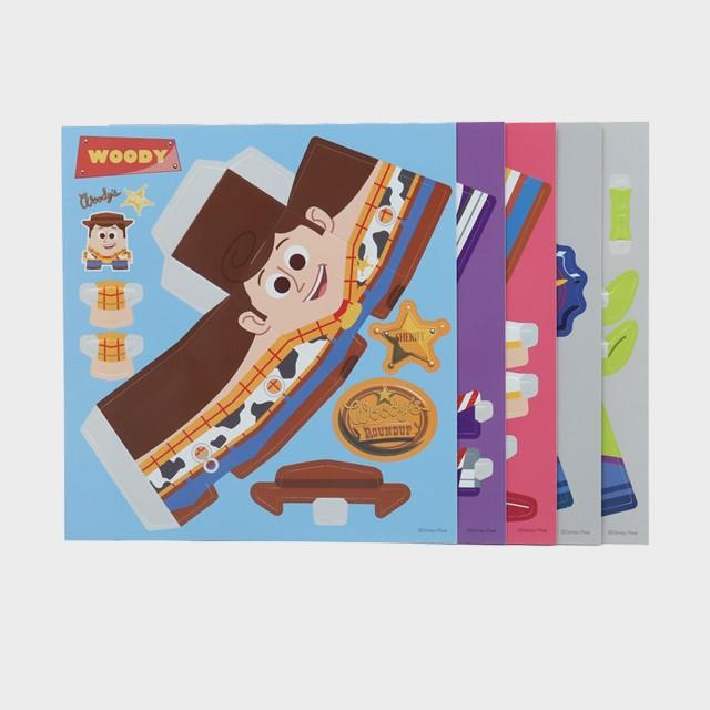 跨國失眠｜🇰🇷 韓國大創 玩具總動員 胡迪 三眼怪 巴斯光年 紙娃娃玩偶 哲紙娃娃 韓國大創聯名-細節圖2