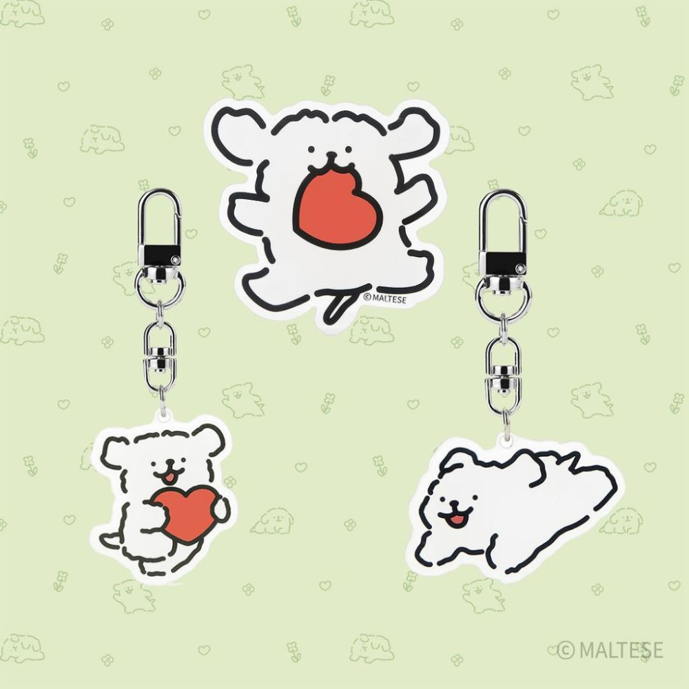🇰🇷 韓國文創代購 🍀 Kakao Friends MALTESE 鑰匙圈吊飾 抱枕 娃娃 馬克杯 手機支架｜跨國失眠-細節圖2
