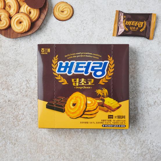 跨國失眠 ｜🇰🇷 韓國零食 HAITAI 해태 海太 奶油小酥餅 巧克力奶油小酥餅 奶油酥餅 巧克力餅乾 韓國餅乾-細節圖3