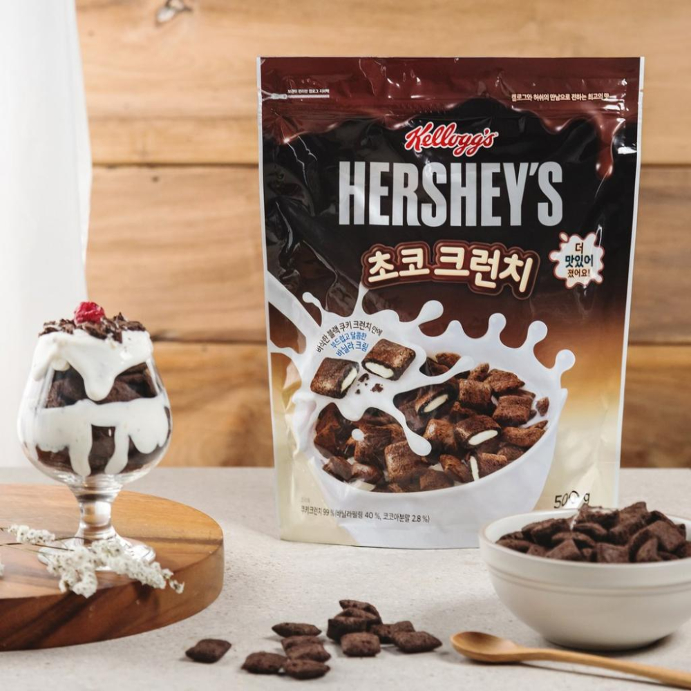 跨國失眠 ｜🇰🇷 韓國零食  KELLOGG＇S 家樂氏 첵스 好時 巧克力 / 巧克力雪球 / 巧克力棉花糖 玉米片-細節圖2