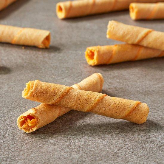 跨國失眠 ｜🇰🇷 韓國零食 NO BRAND 巧克力捲心酥 / 香草捲心酥 / 起司捲心酥-細節圖7