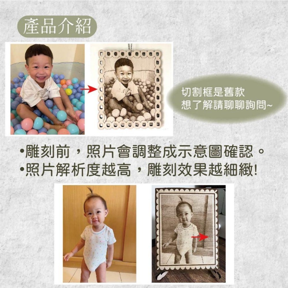 木淥雷射雕刻•木刻畫照片 台灣製作 照片雕刻 木刻畫 照片 週年結婚紀念日 生日 客製化禮物 情人節 情侶閨蜜-細節圖2