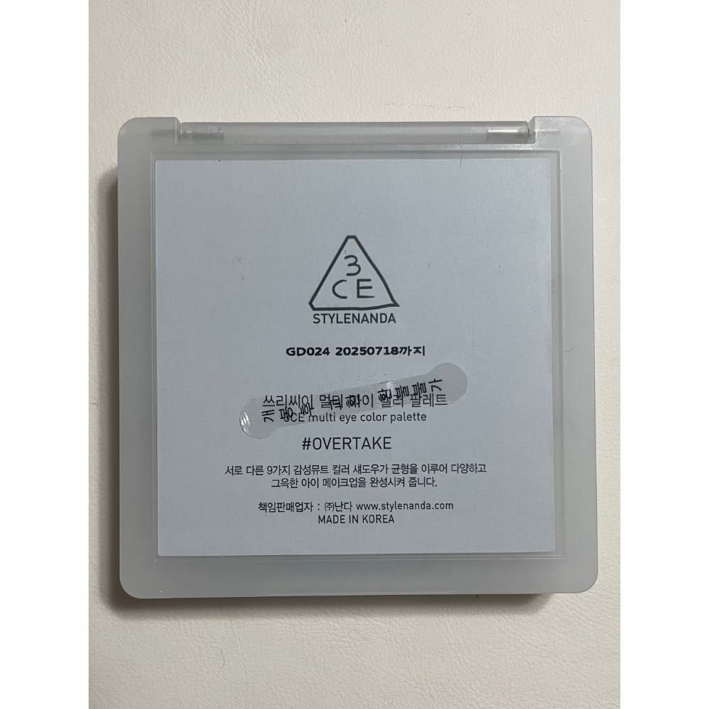 [二手］3ce 九宮格眼影盤 overtake/rosy muhly-細節圖3