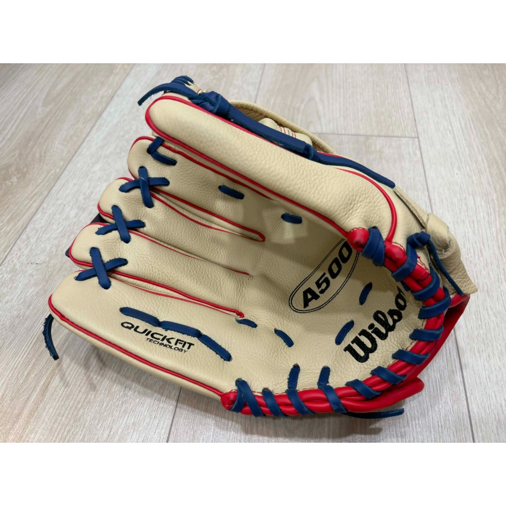 【棒壘幼幼園】Wilson A500 少年用 井字檔 內外野手套 左投-細節圖3