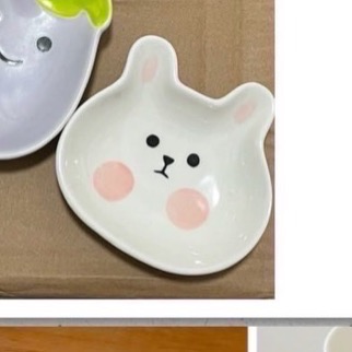 白色兔兔食盤