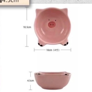 粉色小豬食碗