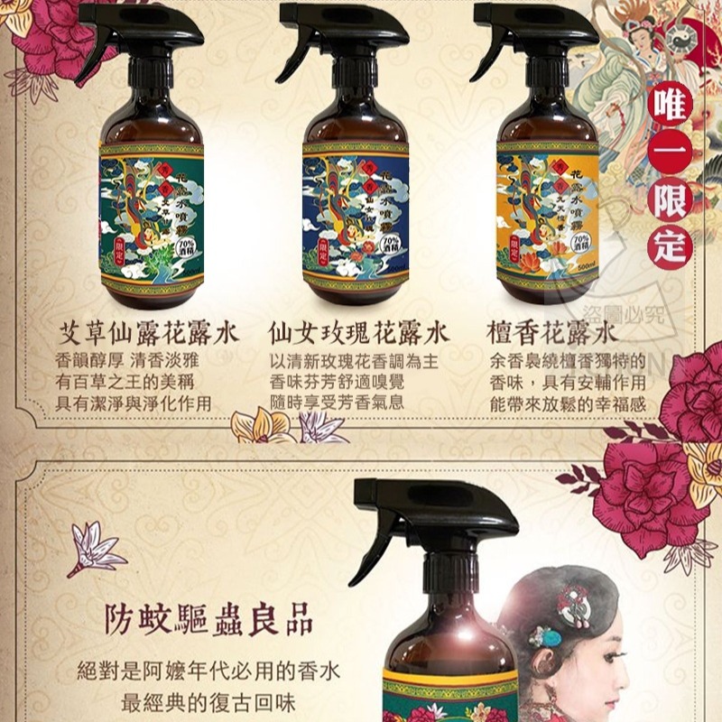 檀香-懷舊香味花露水噴霧-細節圖2