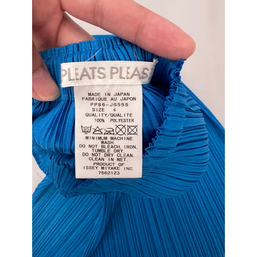 正品 三宅一生 PLEATS PLEASE ISSEY MIYAKE藍色數字折裙4-細節圖3
