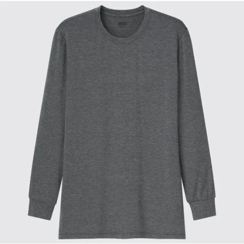 現貨天天出貨【UNIQLO】 男生發熱衣 HEATTECH 圓領 V領 T恤 (9分袖)UNIQLO發熱衣-細節圖4