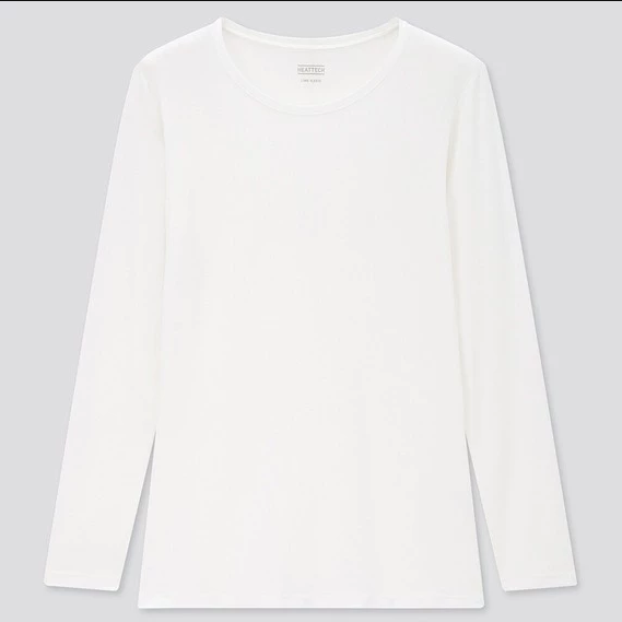 現貨天天出貨【UNIQLO】 女生發熱衣 HEATTECH 圓領上衣 (長袖)UNIQLO發熱衣-細節圖3