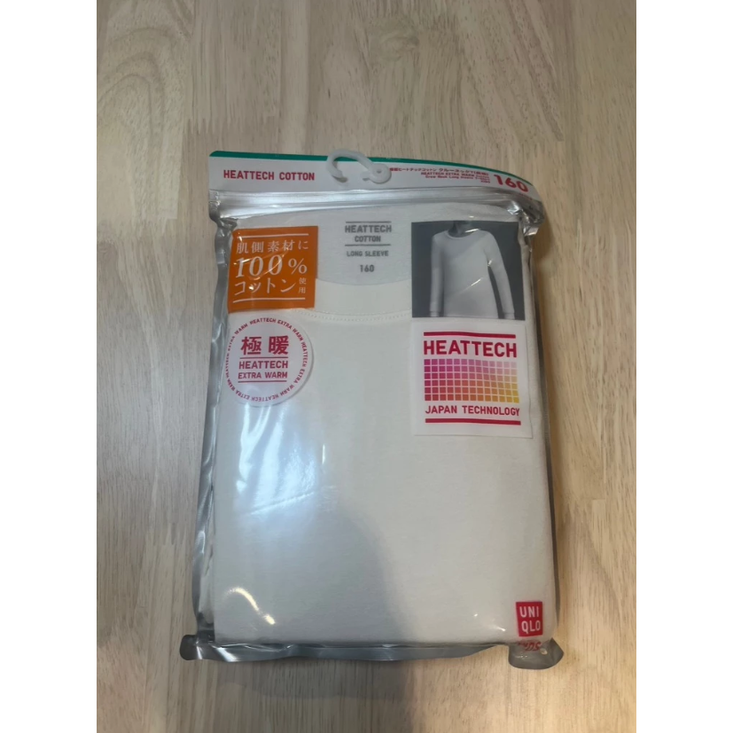 現貨天天出貨【UNIQLO】 童裝 160~110 極暖發熱衣 棉質 圓領T恤 (男童女童通用)UNIQLO發熱衣-規格圖4
