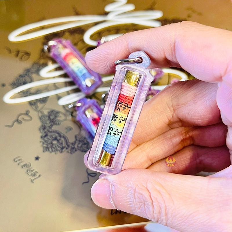 通寶佛牌 泰國聖物 七彩綁心符管 阿贊宋猜 龍婆宋猜 魅力 鎖心 桃花 愛情 異性 貴人 快速出貨-細節圖2